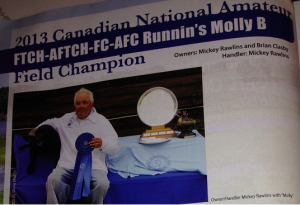 Molly B Canadian National Amateur Retriever Champion